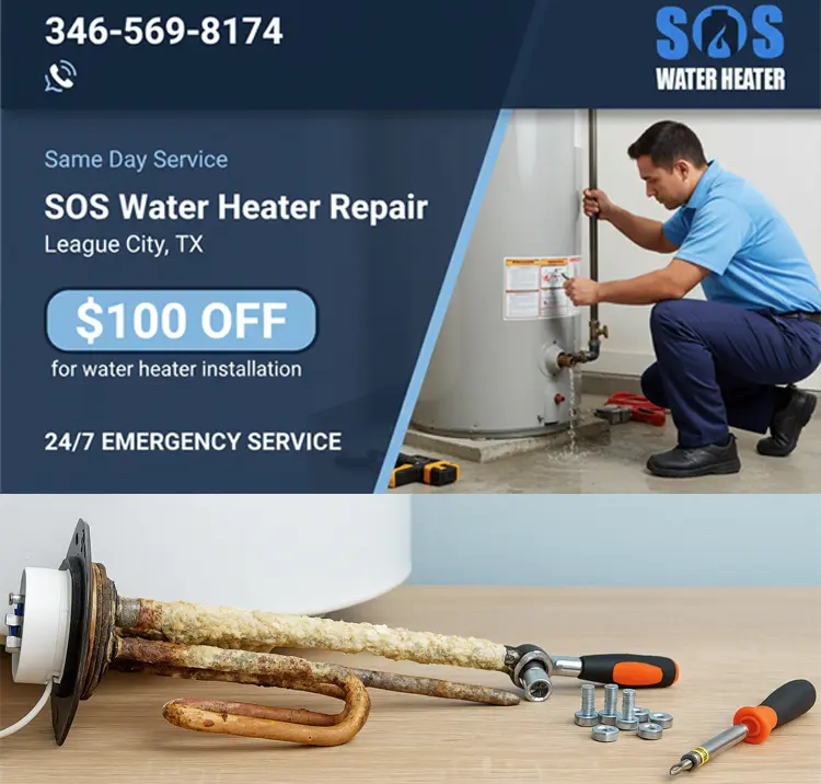 Sos Water Heater Repair League City TX offer